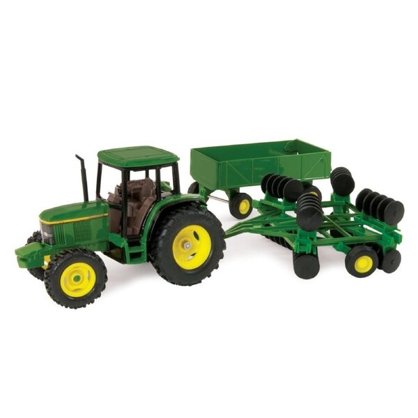 John Deere 1:32 John Deere 6410 Tractor with Barge Wagon and Disk