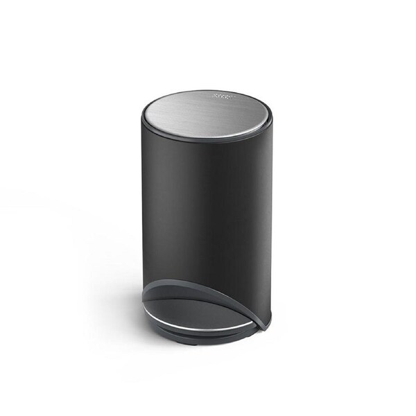 Joseph Joseph Arc 10L Slimline Pedal Bin With Liner Pocket - Carbon Black