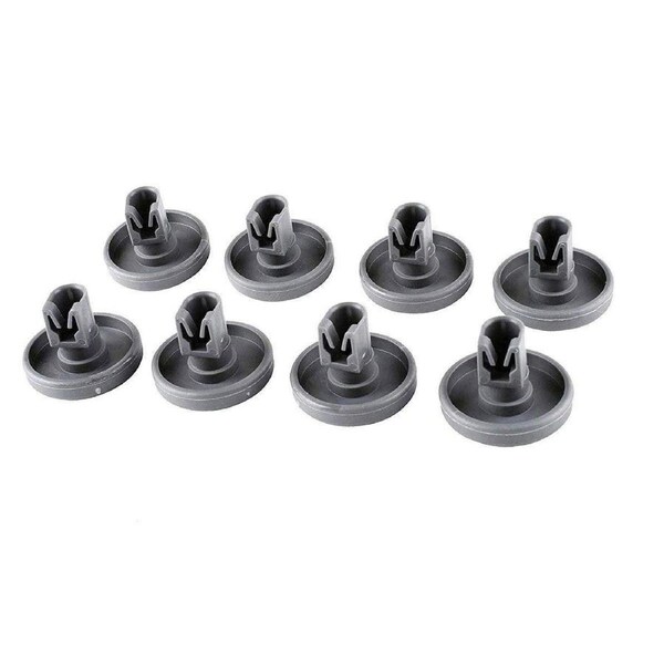 8pcs Dishwasher Drawer Rollers Replacement Set 40mm Pull Wheel Slide Kit Parts