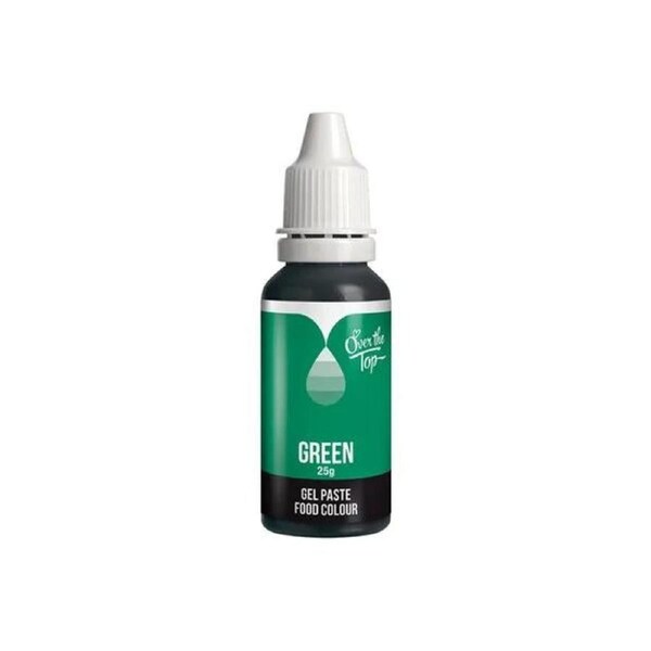 Over The Top Green Gel Paste Food Colour 25g