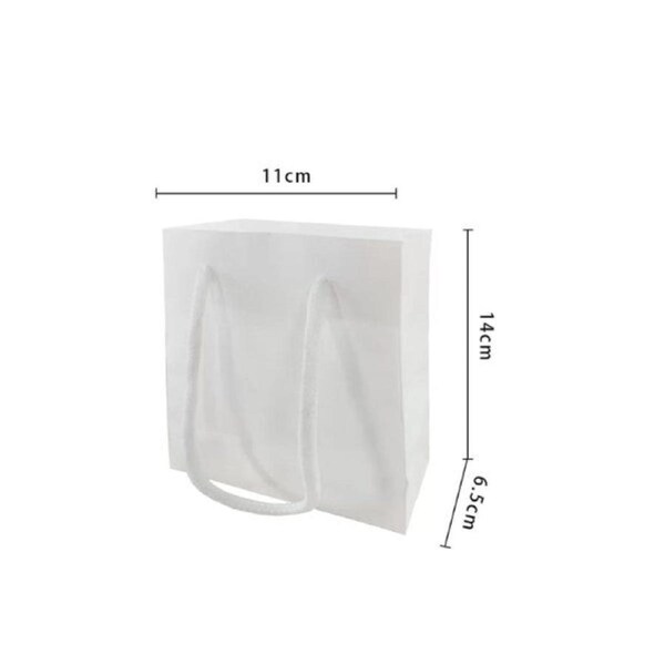 Extra Small White Paper Bag 11x6.5x14cm