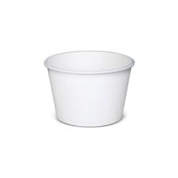 20pk 8oz White Paper Tub