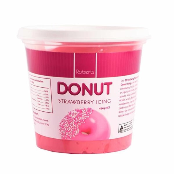 Roberts Strawberry Donut Icing 450g