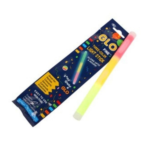 Glow Tri-Colour Light Stick 25cm