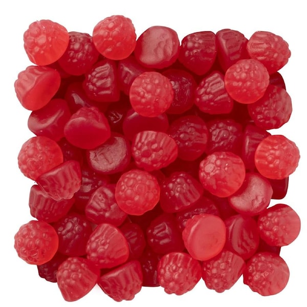 1kg Raspberries Lollies