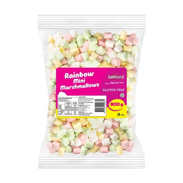 Rainbow Mini Marshmallows 800g