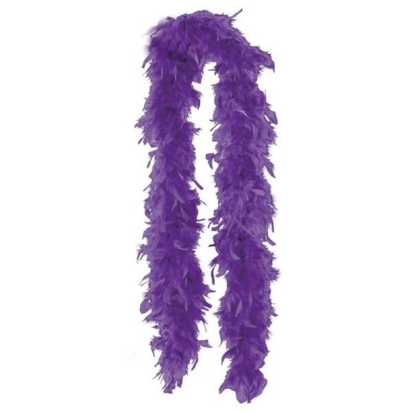 Dark Purple Feather Boa 110cm