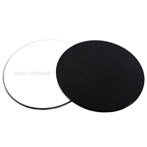 16in Round Masonite Cake Board - Black