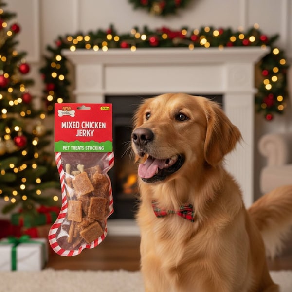 250g Doglisious Christmas Stocking Mixed Chicken Jerky