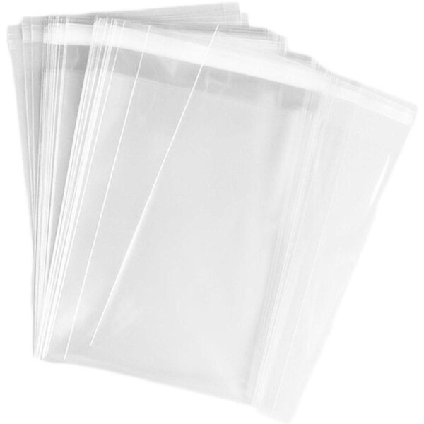 100pk BOPP Peel & Seal Bags 75x100mm 35um