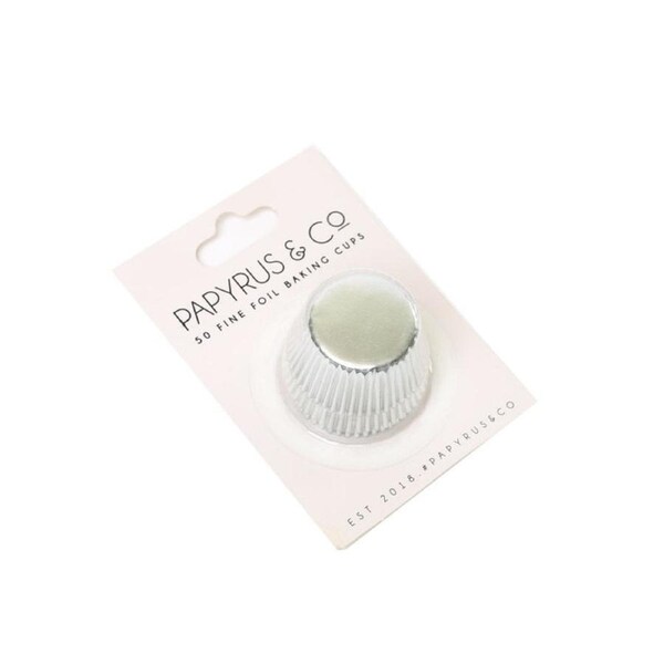 50pk Silver Foil Mini Baking Cups (35mm base)