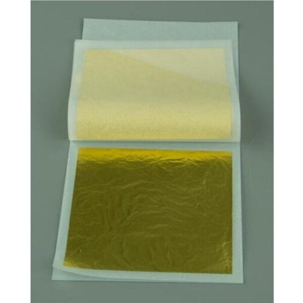 5pk Premium Edible 23K Gold Leaf Loose Booklet 80x80mm
