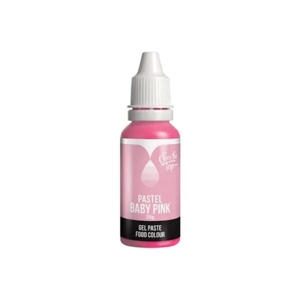 Over The Top Pastel Baby Pink Gel Paste Food Colour 25g