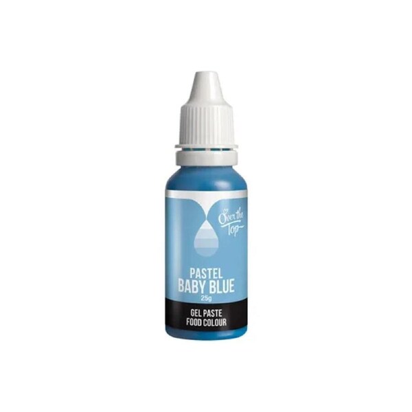 Over The Top Pastel Baby Blue Gel Paste Food Colour 25g