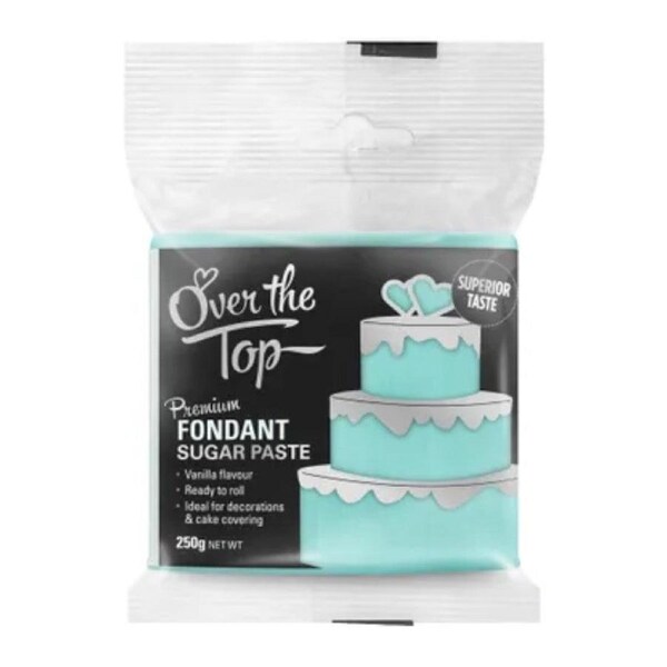 250g Over the Top Sky Blue Premium Fondant Sugar Paste