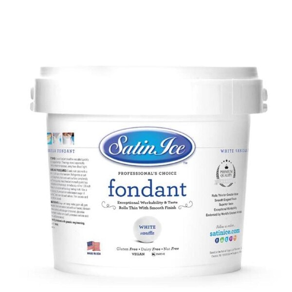 2.5kg Vanilla White Satin Ice Ready-to-roll Fondant