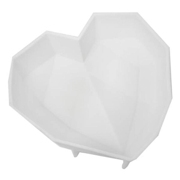 Large Geo Heart Silicone Chocolate Mould