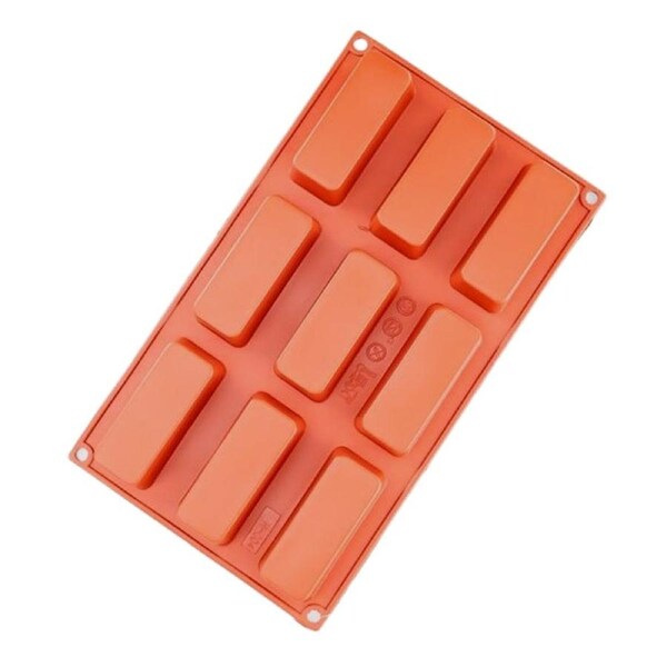 9 Cavity Rectangle Bar Silicone Cake & Chocolate Mould
