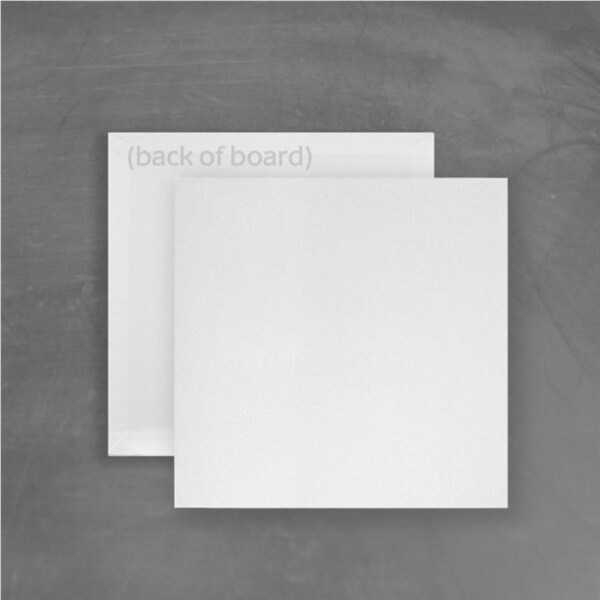 8in Square Masonite Cake Board - White