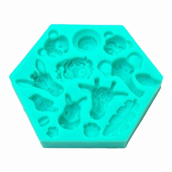 Jungle Animals Silicone Fondant Mould