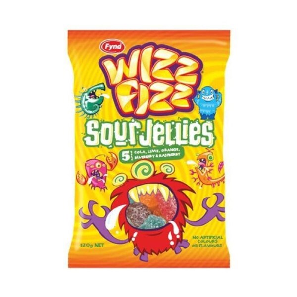 Wizz Fizz Sour Jellies 120g