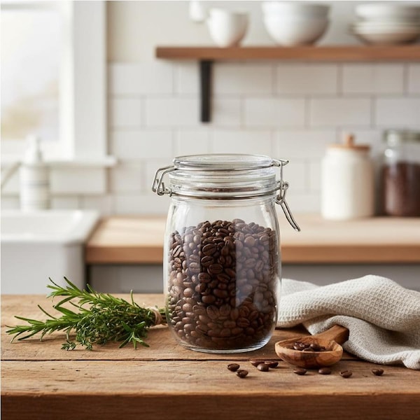 Clip Lock Glass Jar 1100ml