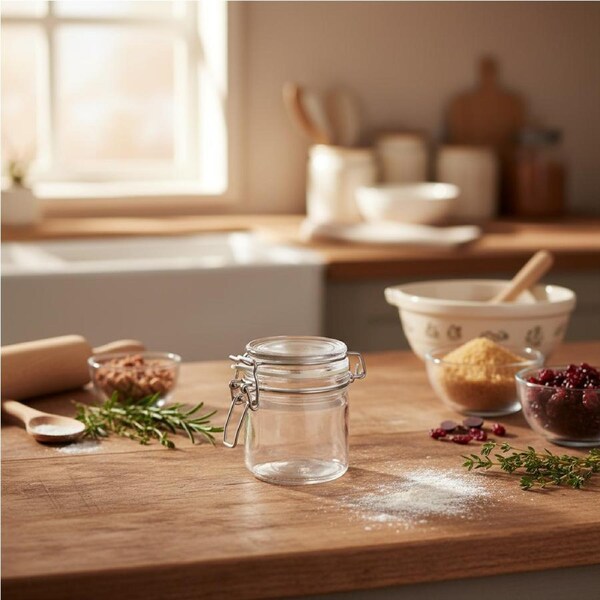 Clip Lock Glass Jar 200ml