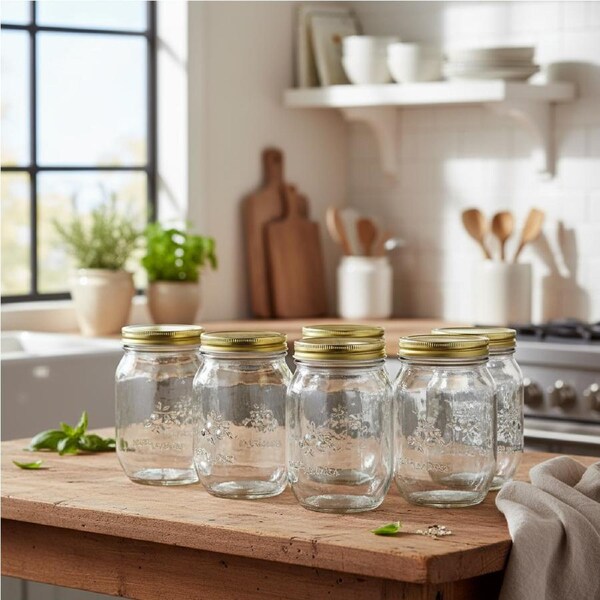 Preserving Glass Jar 1000ml 6Pcs
