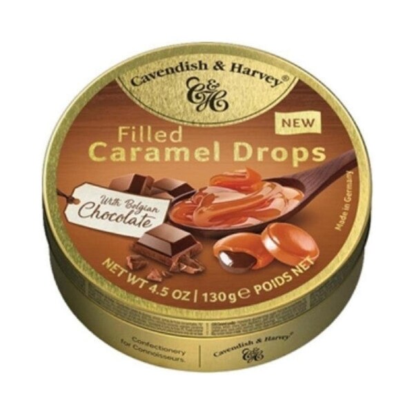 Cavendish & Harvey Belgian Chocolate Filled Caramel Drops 130g