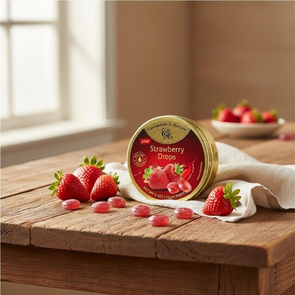 Cavendish & Harvey Filled Strawberry Drops 175g