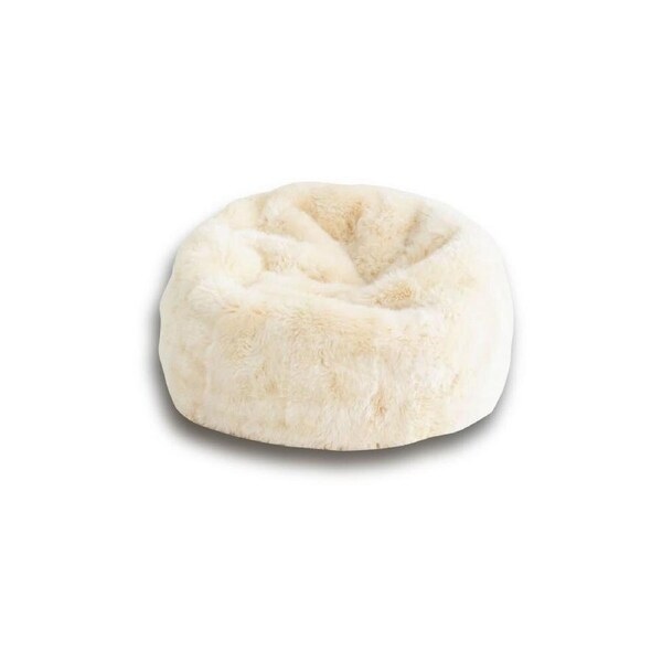 Auskin The Gulgong Sheepskin Long Wool Soft Bean Bag Home/Room Decor Cream