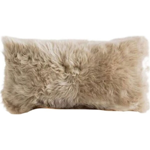 Huxford Grove The Gulgong Sheepskin Soft Cushion Sofa Pillow 28x56cm Nappa