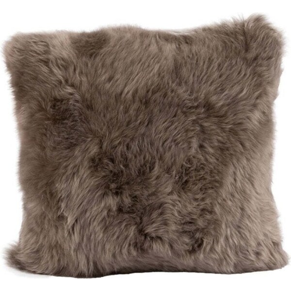 Auskin The Gulgong Sheepskin Cushion Home Sofa/Couch Pillow Square 50cm Vole
