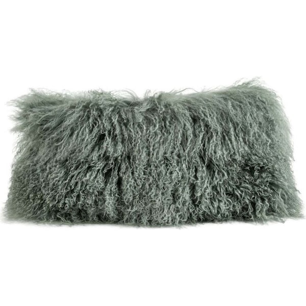 Auskin The Newstead Tibetan Cushion Sofa/Couch Pillow Rect 28x56cm Evergreen