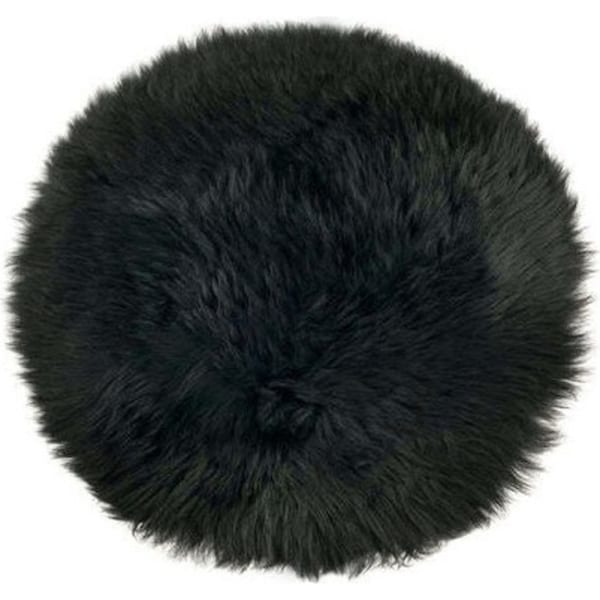 Auskin The Gulgong Long Wool Sheepskin Seat Pad Chair/Bench Padding Black