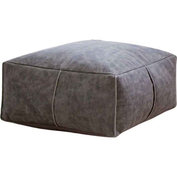 Auskin The Willow Filled Ottoman Seat/Chair/Footstool Square 38x38cm Grey