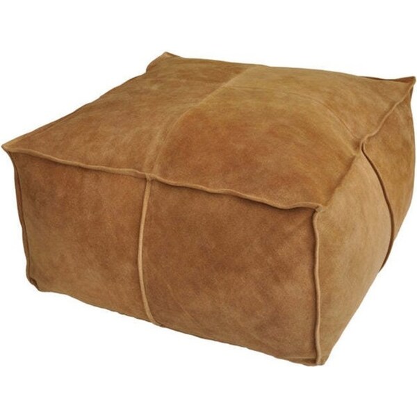 Auskin The Willow Filled Ottoman Seat/Chair/Footstool Square 50x50cm Camel