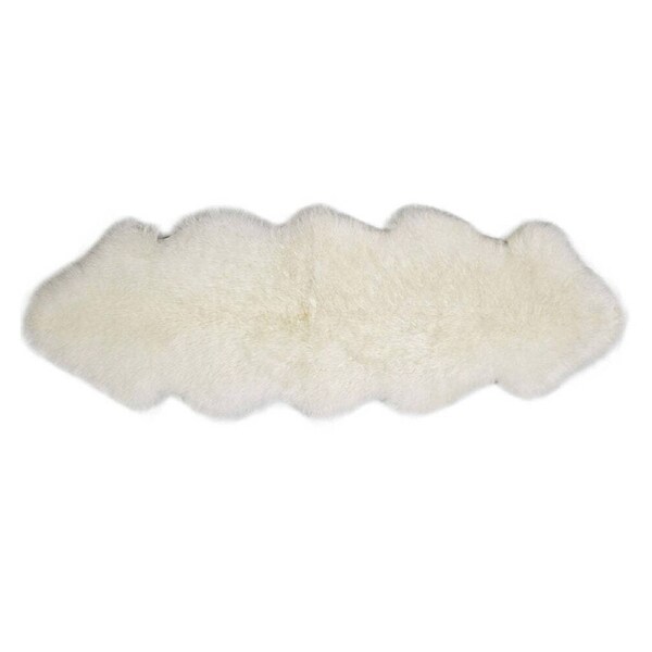 Auskin The Gulgong Sheepskin Double Rug Area Floor Mat Home/Room Decor Ivory