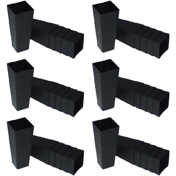 36pc leisure Reko Square Tube 50mm Black Decorative Home Garden Decor Set