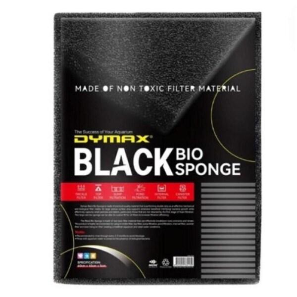 Dymax Black Bio Sponge Large Thick 60x45x5cm