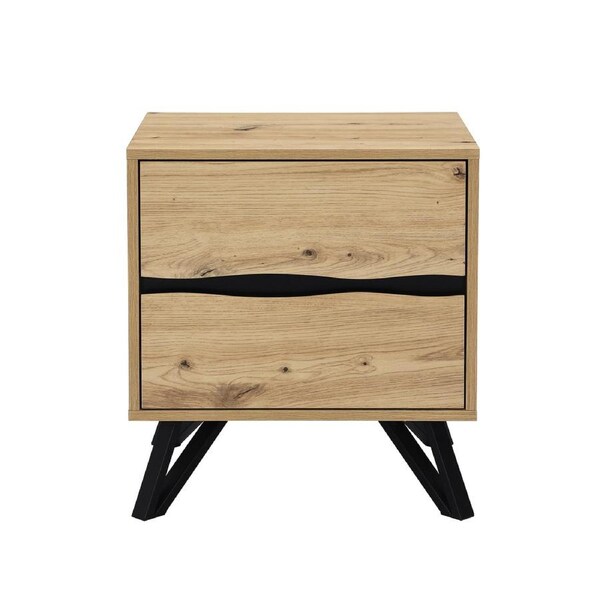 Bedside Table 2 Drawer with Dresser for Stylish Bedroom Storage Solution