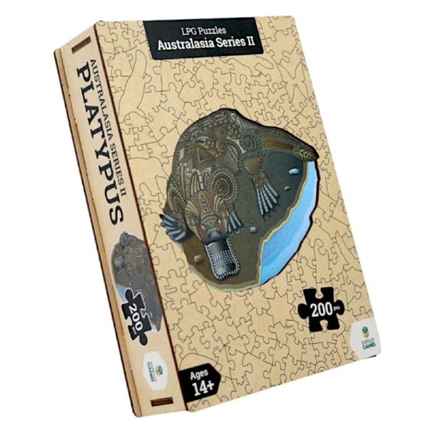 LPG Puzzles Wooden Australasia Series 2 Platypus 200 Piece Jigsaw Puzzle
