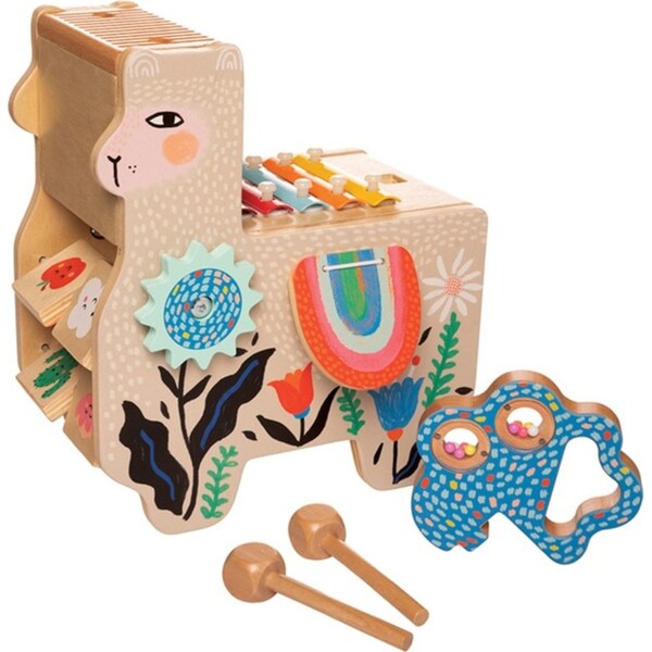 Manhattan Musical Lili Llama Xylophone Kids/Children 19.7cm Wooden Toy 12m+