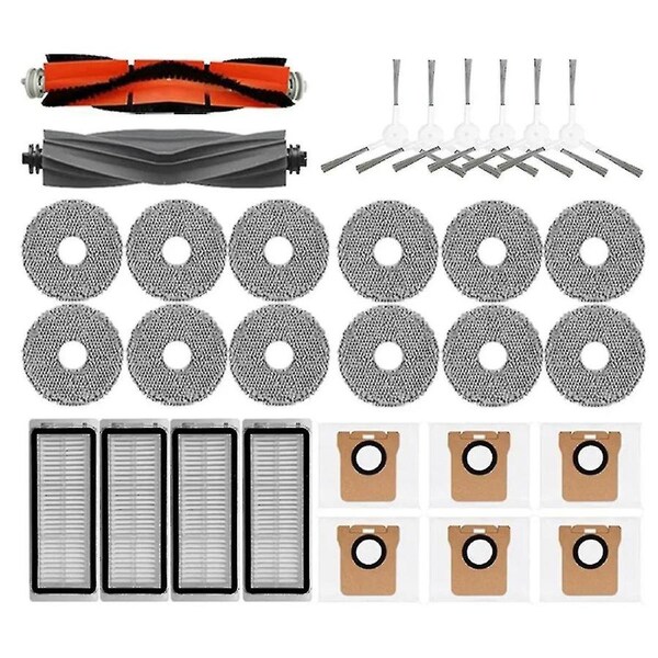 For Dreame Bot L20 Ultra / X20 Pro Main Side Brush Hepa Filter Mop Dust Bag Robot Vacuum Cleaner Replacement Parts