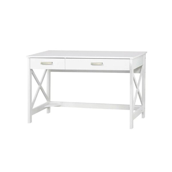Maestro Furniture Bacay Wooden Home Office Computer Working Desk 120cm Distressed White