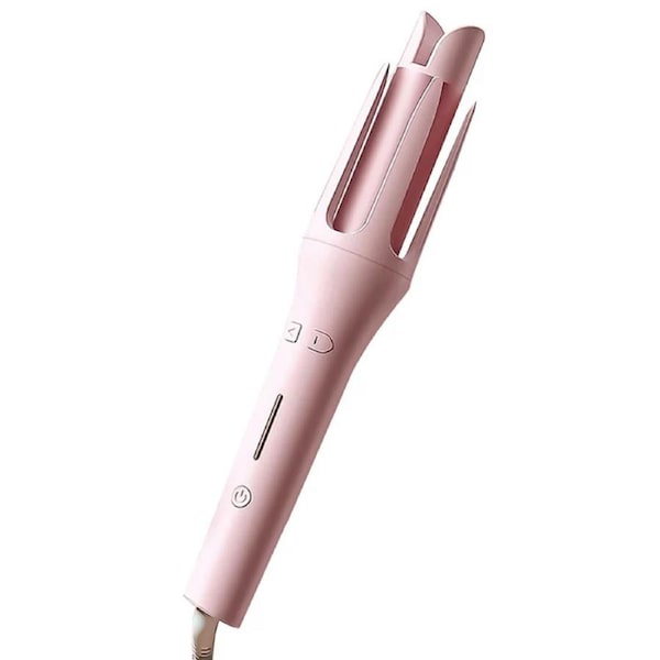 Rotating Electric Curling Iron Automatic Hair Curler 32mm Hairdressing (Pink)