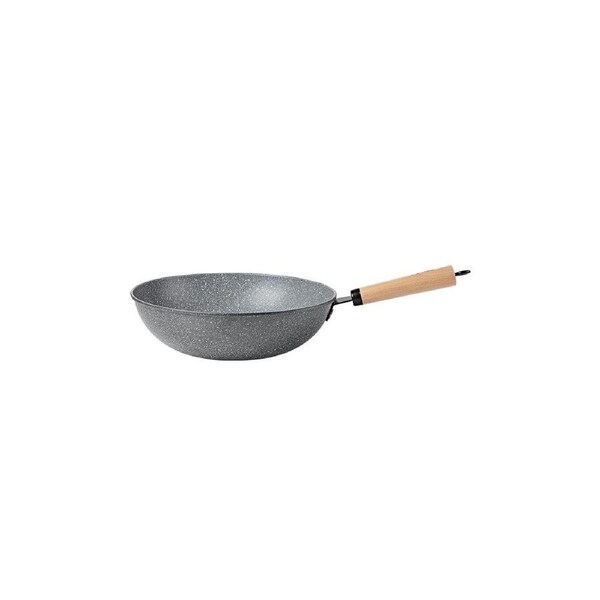 32CM Non-stick Pan Frying Pan Light Oil Less Smoke Wok Universal Stove with LID