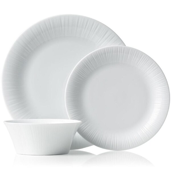 Noritake Conifere White 12pce Dinner Setting For 4