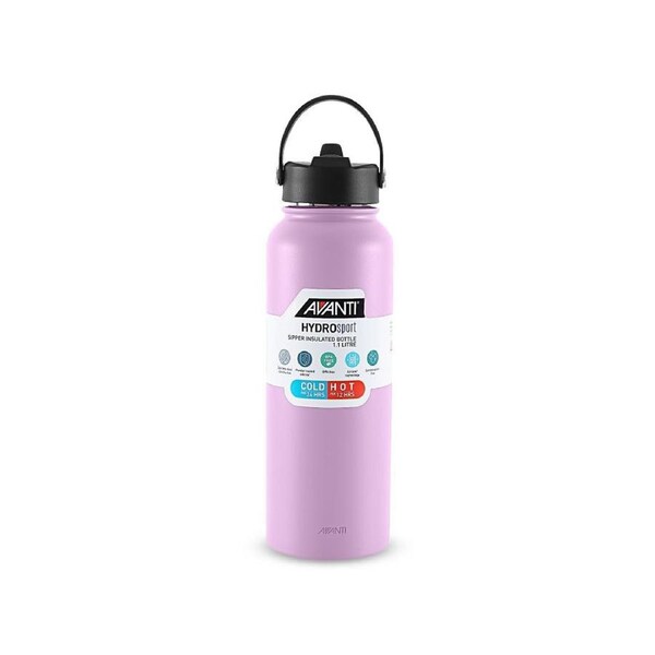 Avanti HydroSport Sipper 1.1L Insulated Bottle - Lavender