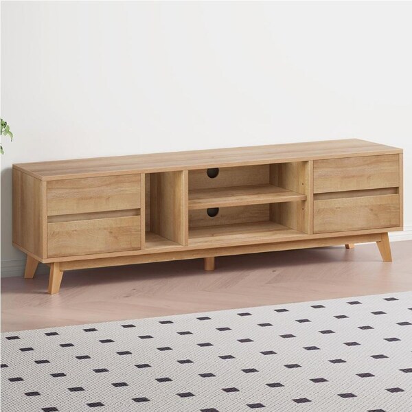 ALFORDSON TV Entertainment Unit Cabinet 180cm Oak
